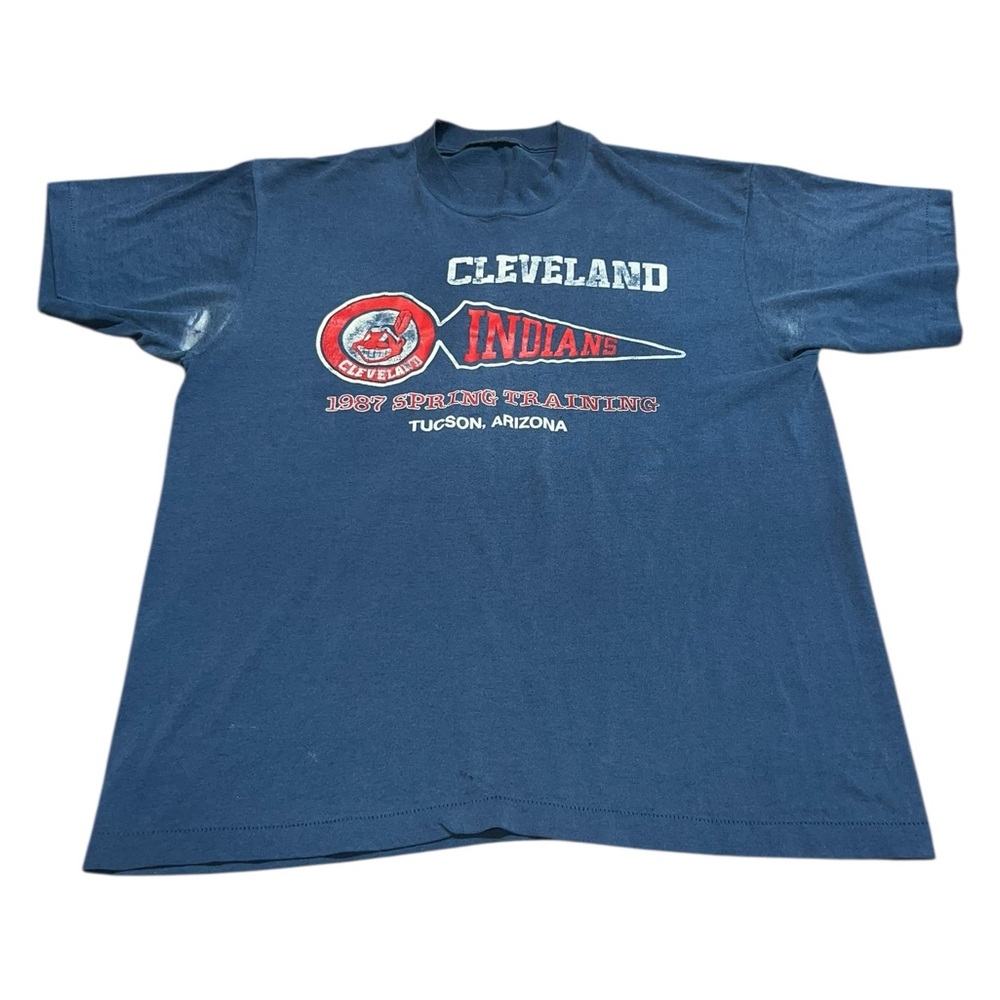 VTG Cleveland Indians 1987 Spring Training Arizona Shirt Large MLB Baseball RARE